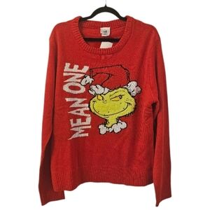 Multi-Coloured The Grinch Men's "Mean One" Christmas Sweater